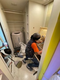 美しいボウルデザインで気品ある優雅な洗面空間　川崎市高津区Y様邸